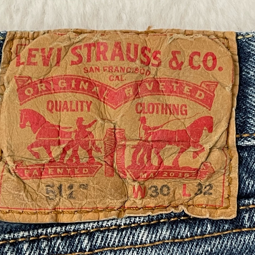 LEVI’S 511 straight leg distressed jeans denim - Picture 7 of 15